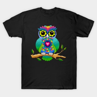 The Owl With The Sunflower Eyes T-Shirt